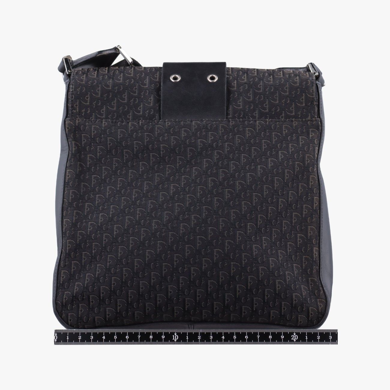 Dior Street Chic Black Canvas Leather Shoulder — view 2