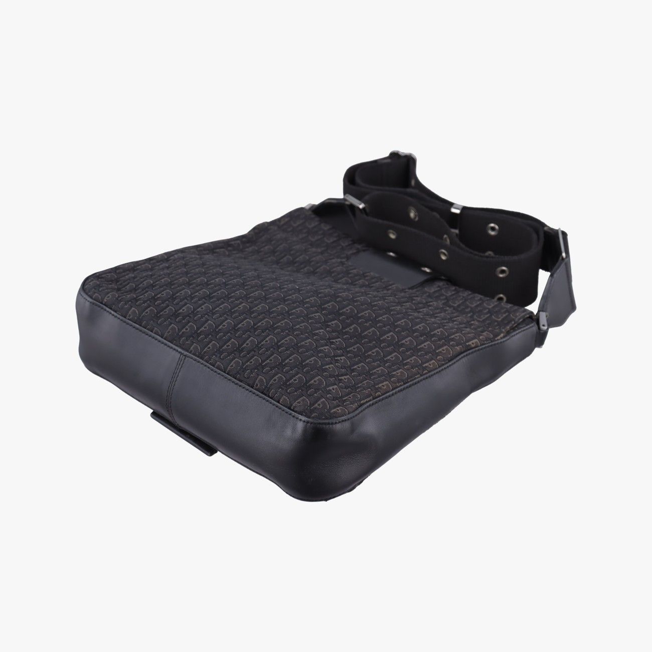 Dior Street Chic Black Canvas Leather Shoulder — view 6