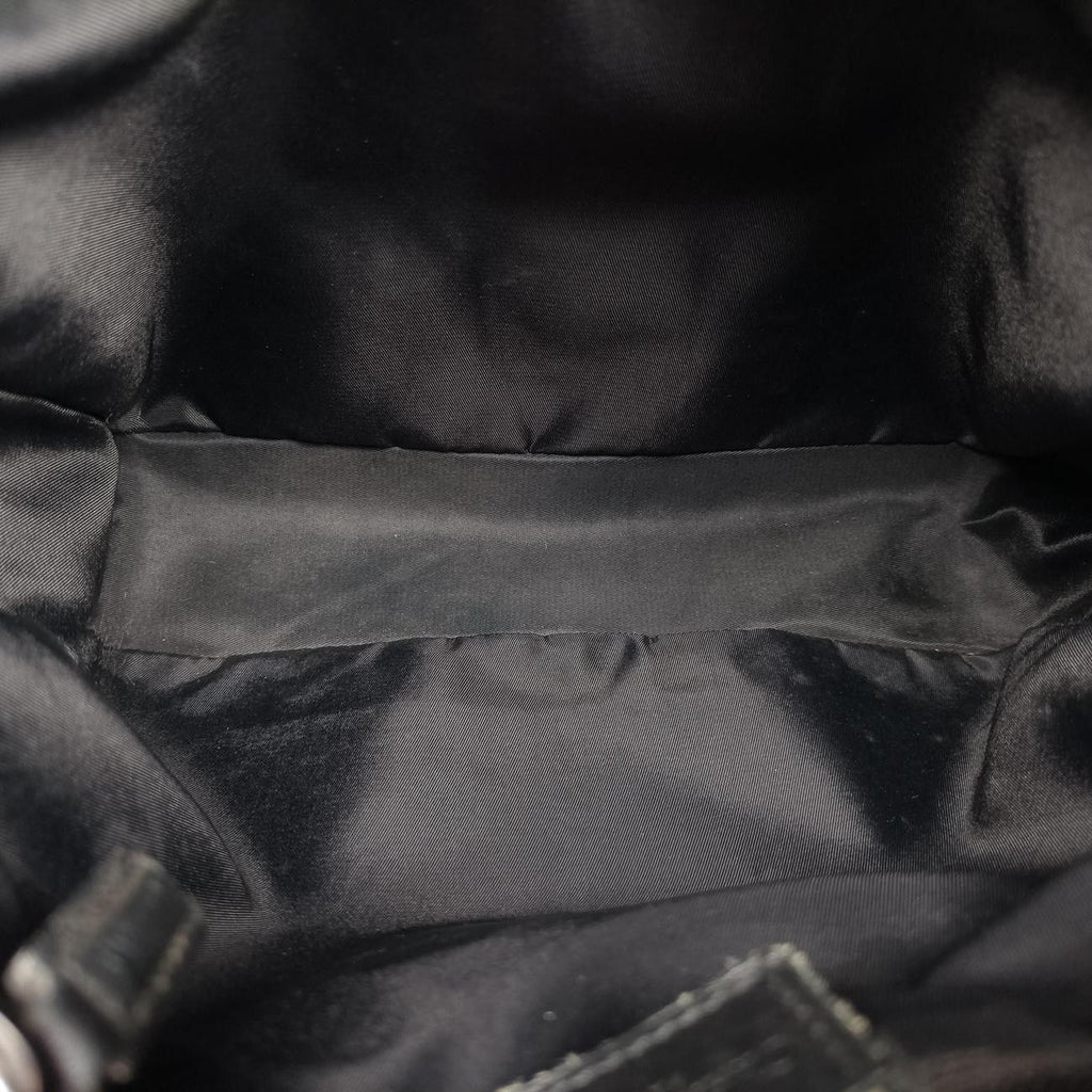 Dior Street Chic Black Canvas Leather Shoulder — view 9