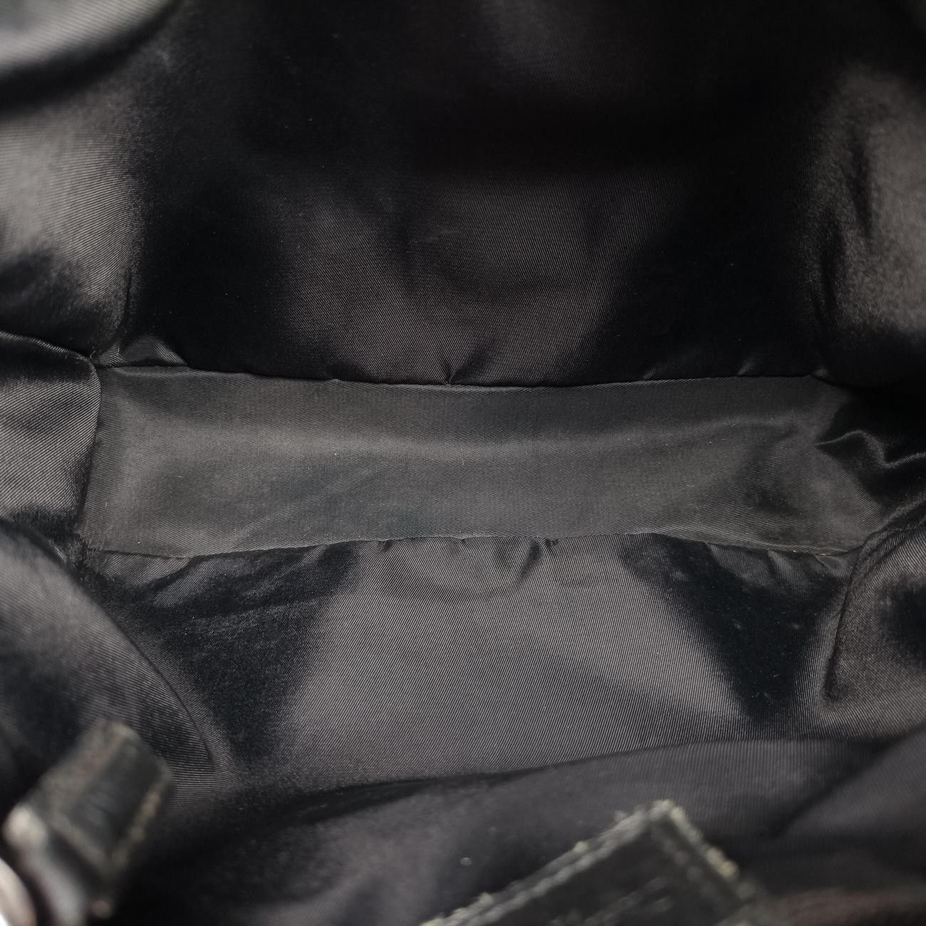 Dior Street Chic Black Canvas Leather Shoulder — view 9