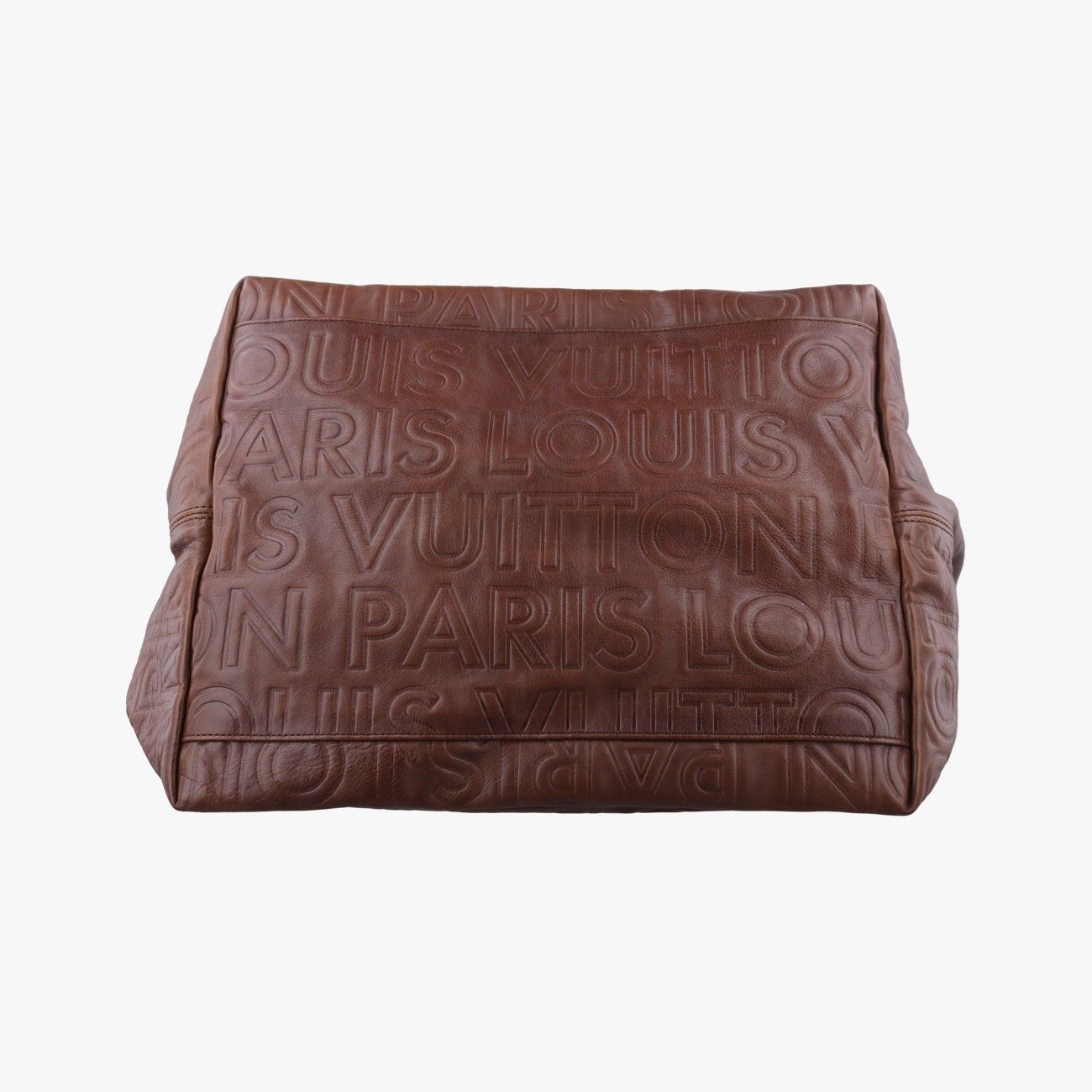 Louis Vuitton Whisper Mocha Monogram Paris Supreme Leather Handbag — view 3