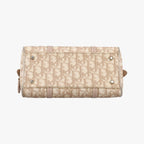Dior Romantic Trotter Beige White Canvas Velour Handbag — view 3