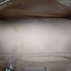 Dior Romantic Trotter Beige White Canvas Velour Handbag — view 9