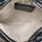 Dior Saddle Navy Gray Jacquard Shoulder — view 9