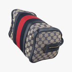 Gucci Sherry Line Navy Red Beige Canvas Leather Shoulder — view 6