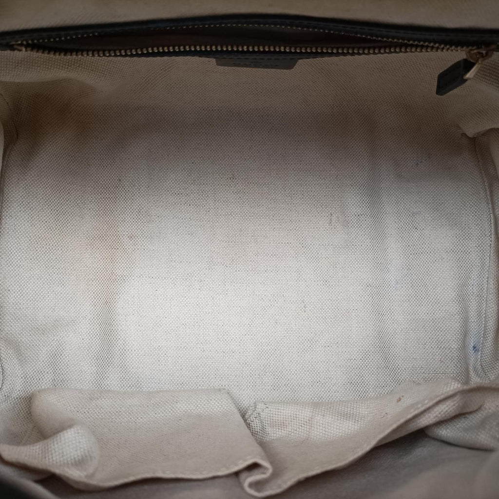 Gucci Sherry Line Navy Red Beige Canvas Leather Shoulder — view 9