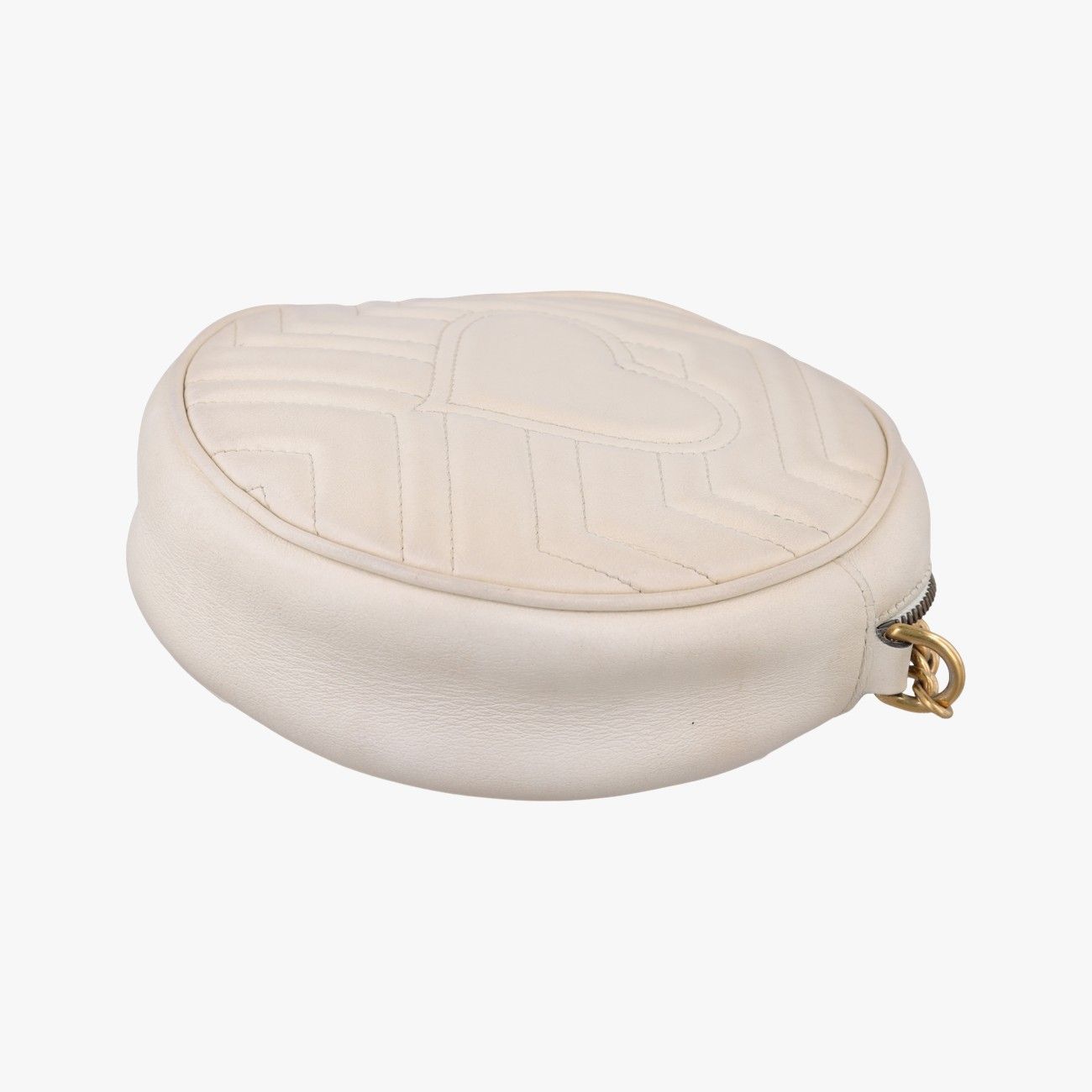 Gucci GG Marmont White Leather Shoulder — view 6