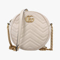 Gucci GG Marmont White Leather Shoulder