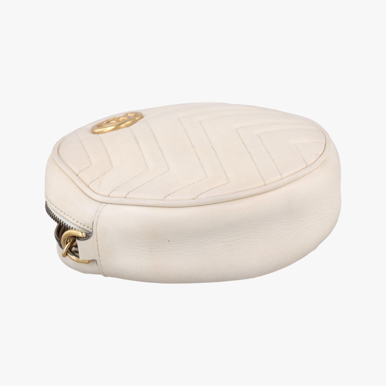 Gucci GG Marmont White Leather Shoulder — view 5