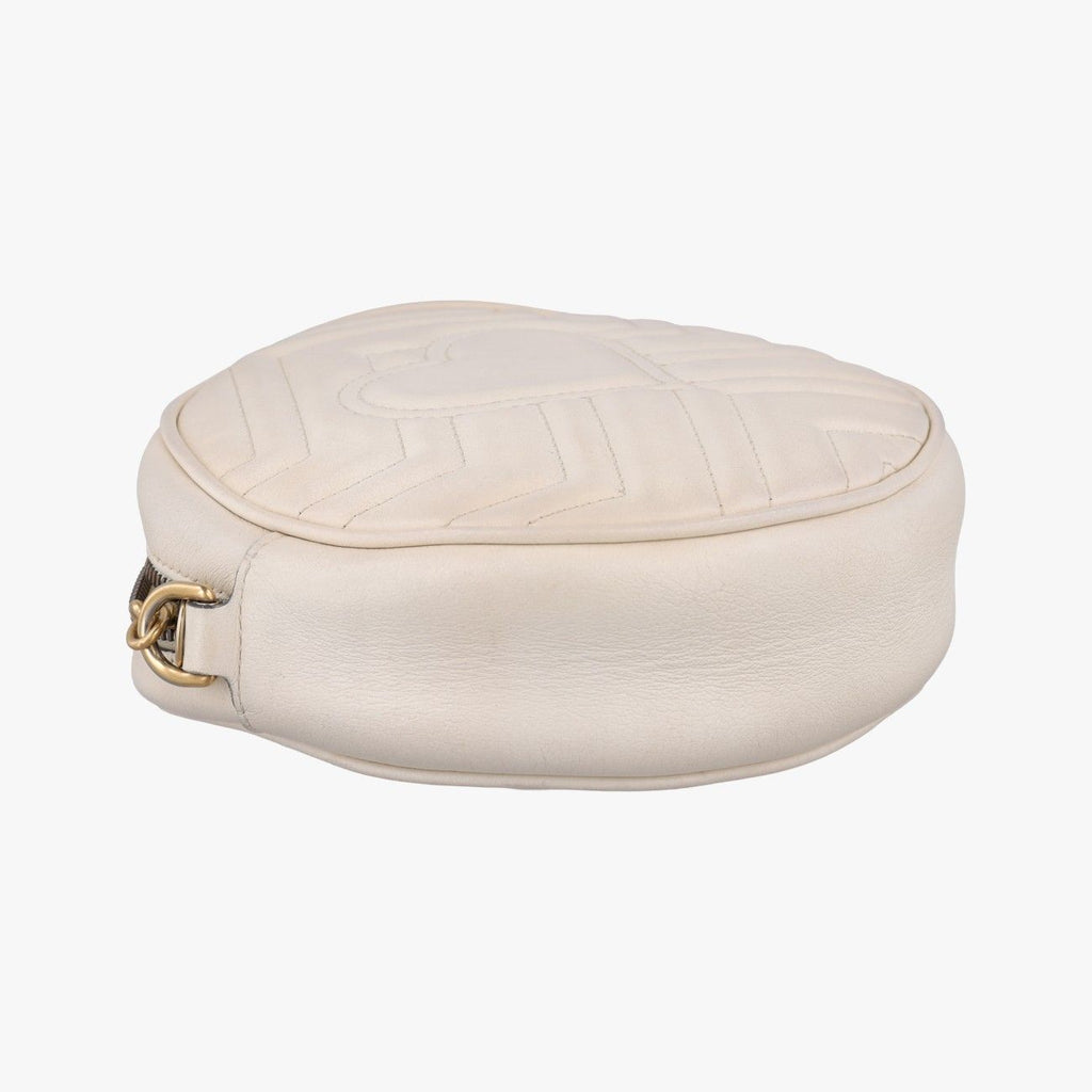 Gucci GG Marmont White Leather Shoulder — view 7