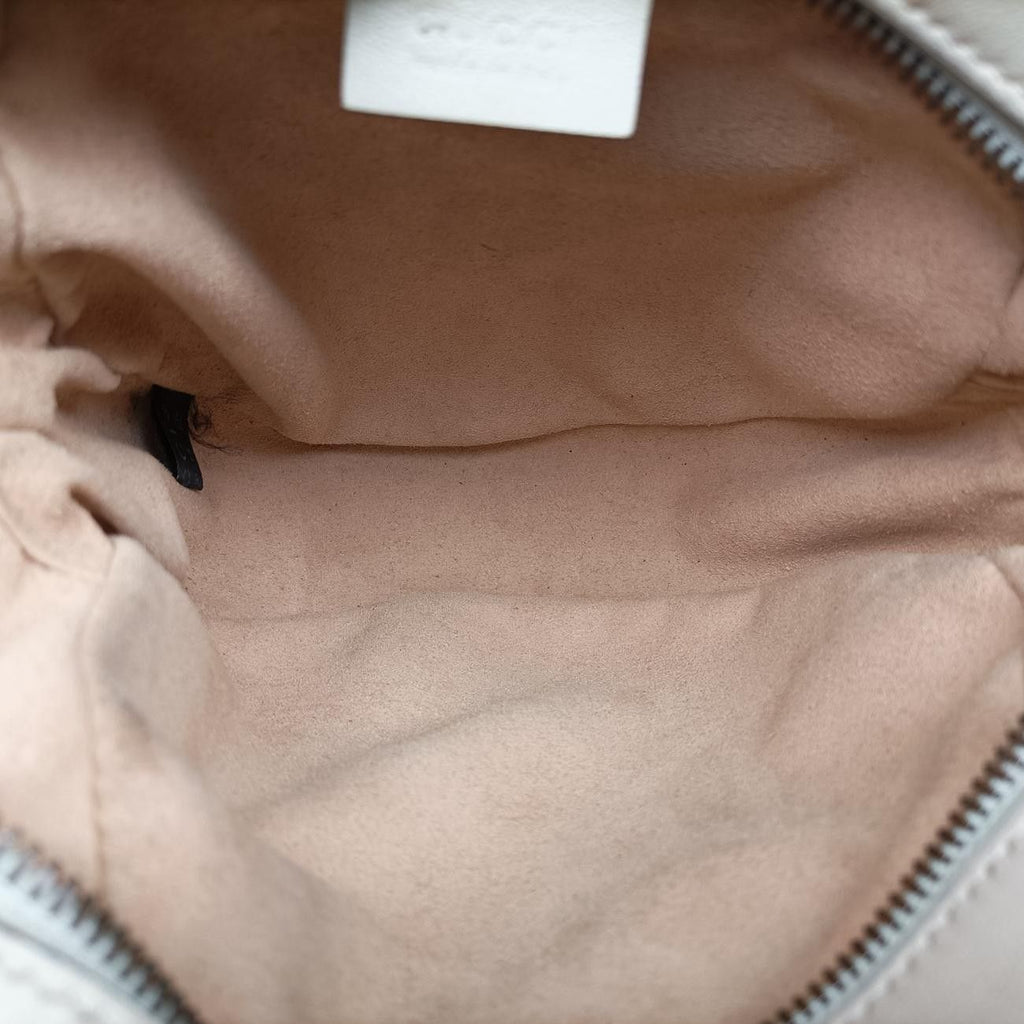 Gucci GG Marmont White Leather Shoulder — view 9