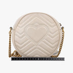 Gucci GG Marmont White Leather Shoulder — view 2