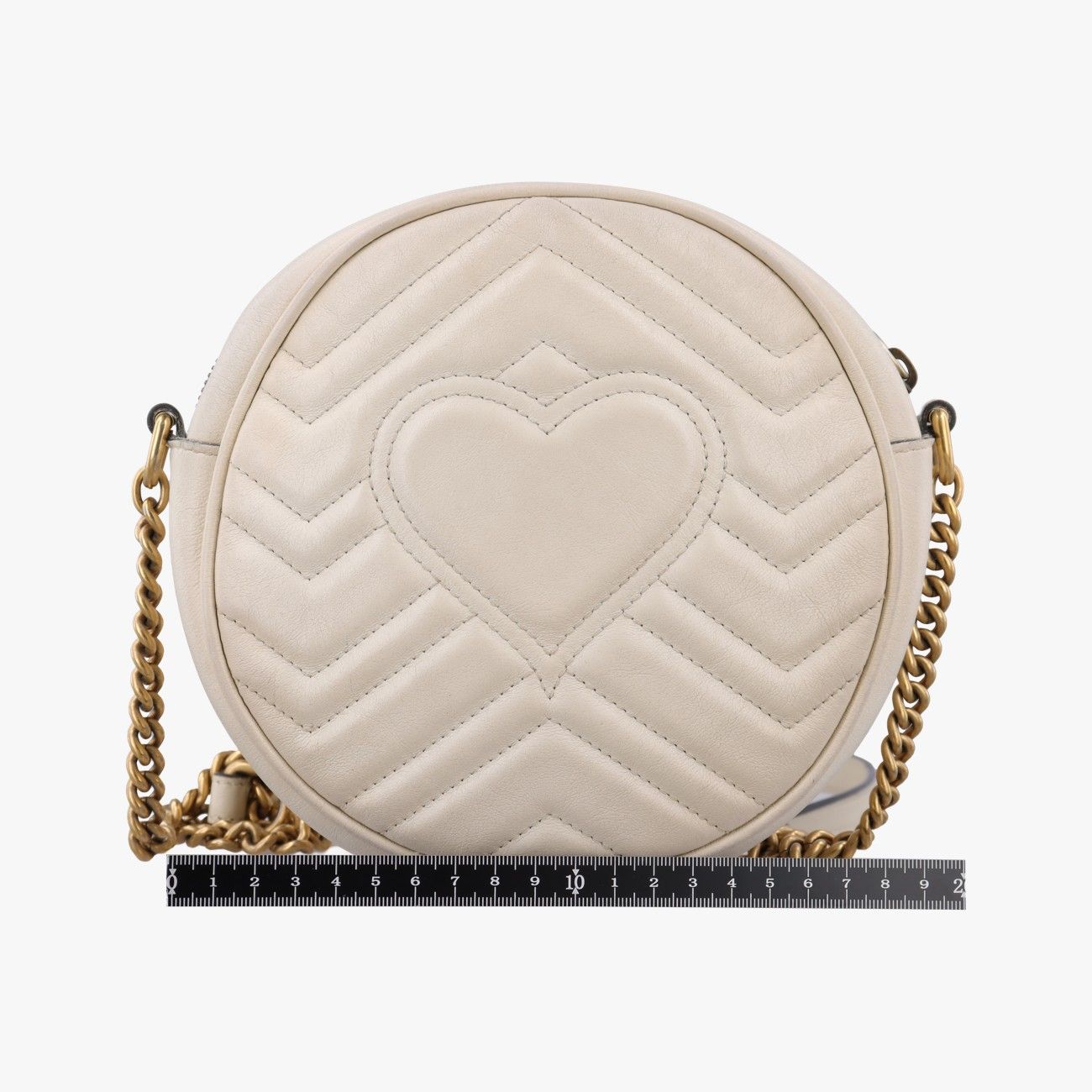 Gucci GG Marmont White Leather Shoulder — view 2