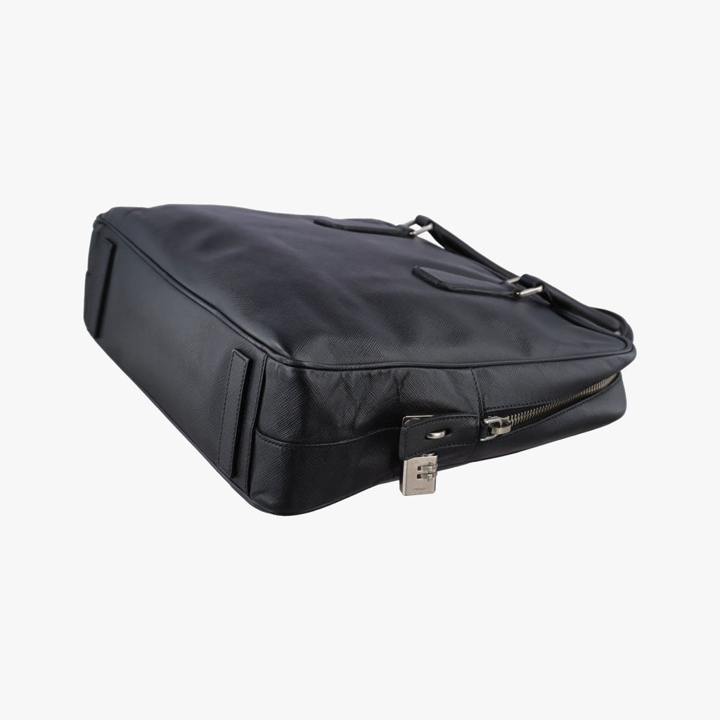Prada Business Briefcase Black Saffiano Leather — view 6