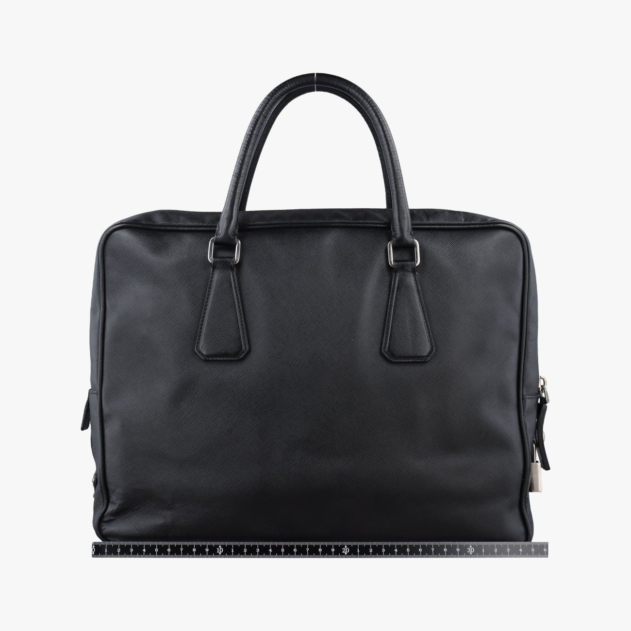 Prada Business Briefcase Black Saffiano Leather — view 2