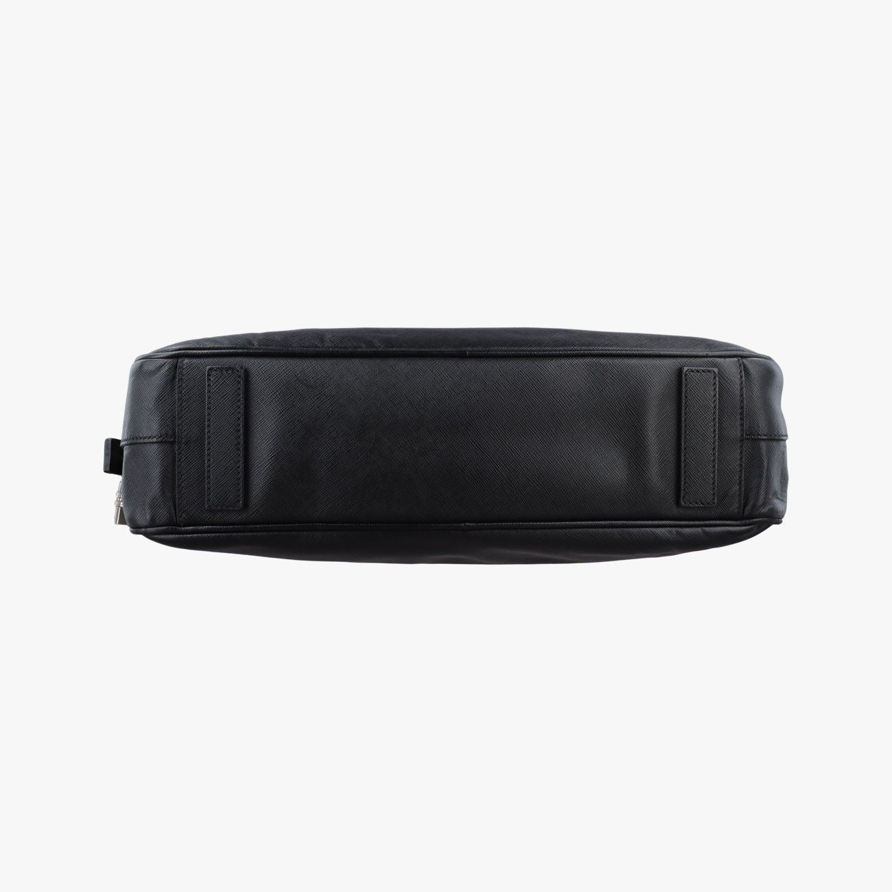 Prada Business Briefcase Black Saffiano Leather — view 3