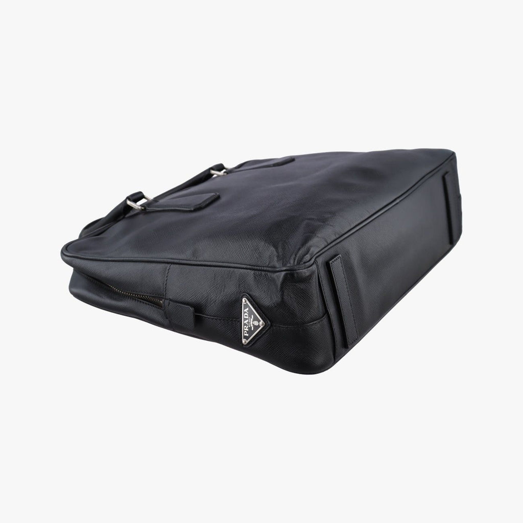 Prada Business Briefcase Black Saffiano Leather — view 7