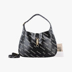 Gucci the Hacker Project Jackie Black Leather Shoulder