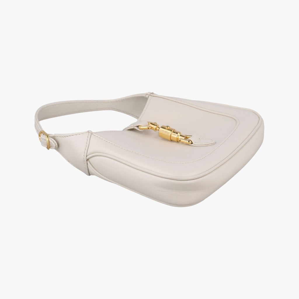 Gucci Jackie White Leather Handbag — view 5