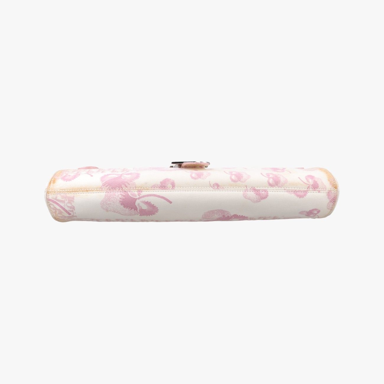 Dior Cherry Blossom Flower Baguette White Multicolor Canvas BO Shoulder — view 3
