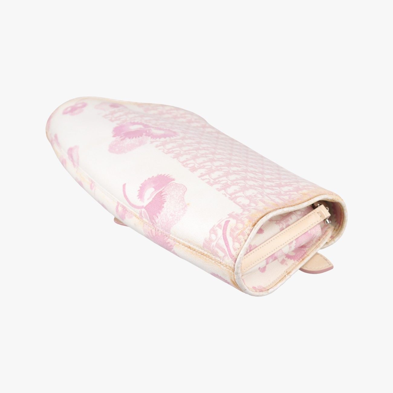 Dior Cherry Blossom Flower Baguette White Multicolor Canvas BO Shoulder — view 6