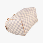 Louis Vuitton Speedy 25 Azur Damier Canvas Handbag — view 5