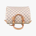 Louis Vuitton Speedy 25 Azur Damier Canvas Handbag — view 8