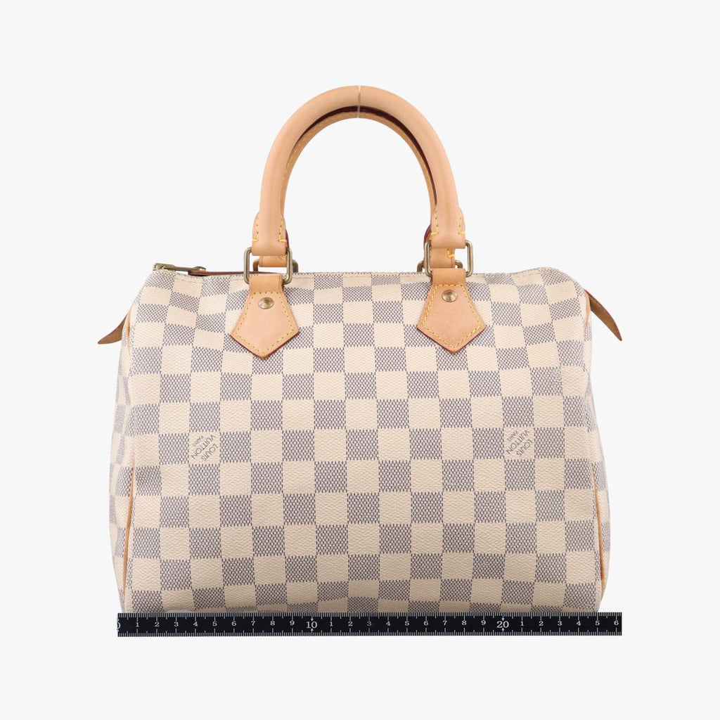 Louis Vuitton Speedy 25 Azur Damier Canvas Handbag — view 2