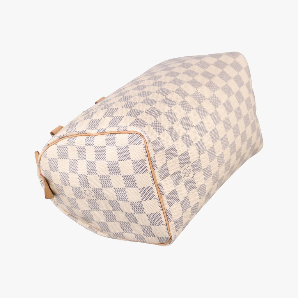 Louis Vuitton Speedy 25 Azur Damier Canvas Handbag — view 7