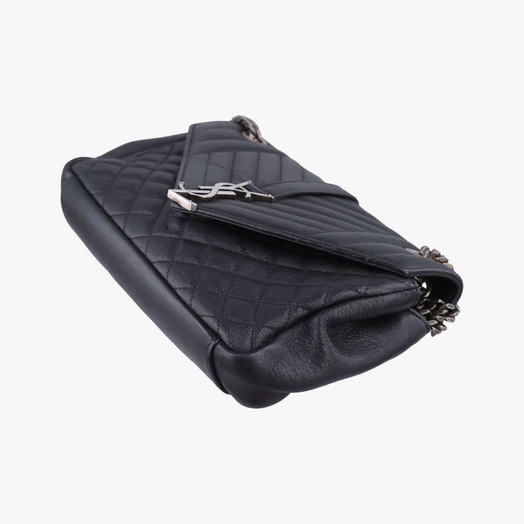 Saint Laurent Envelope Black Leather Shoulder — view 4
