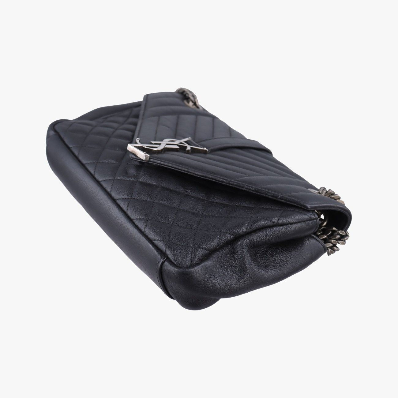Saint Laurent Envelope Black Leather Shoulder — view 4