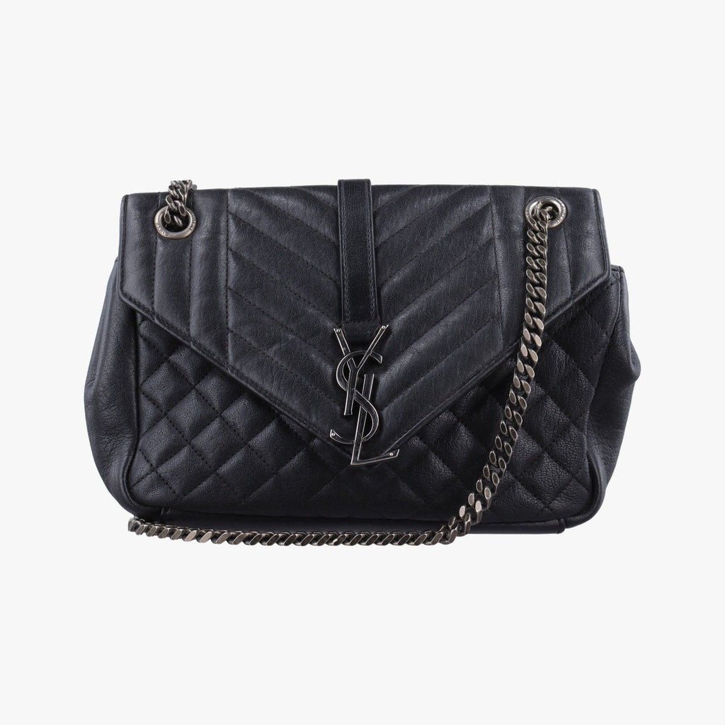 Saint Laurent Envelope Black Leather Shoulder
