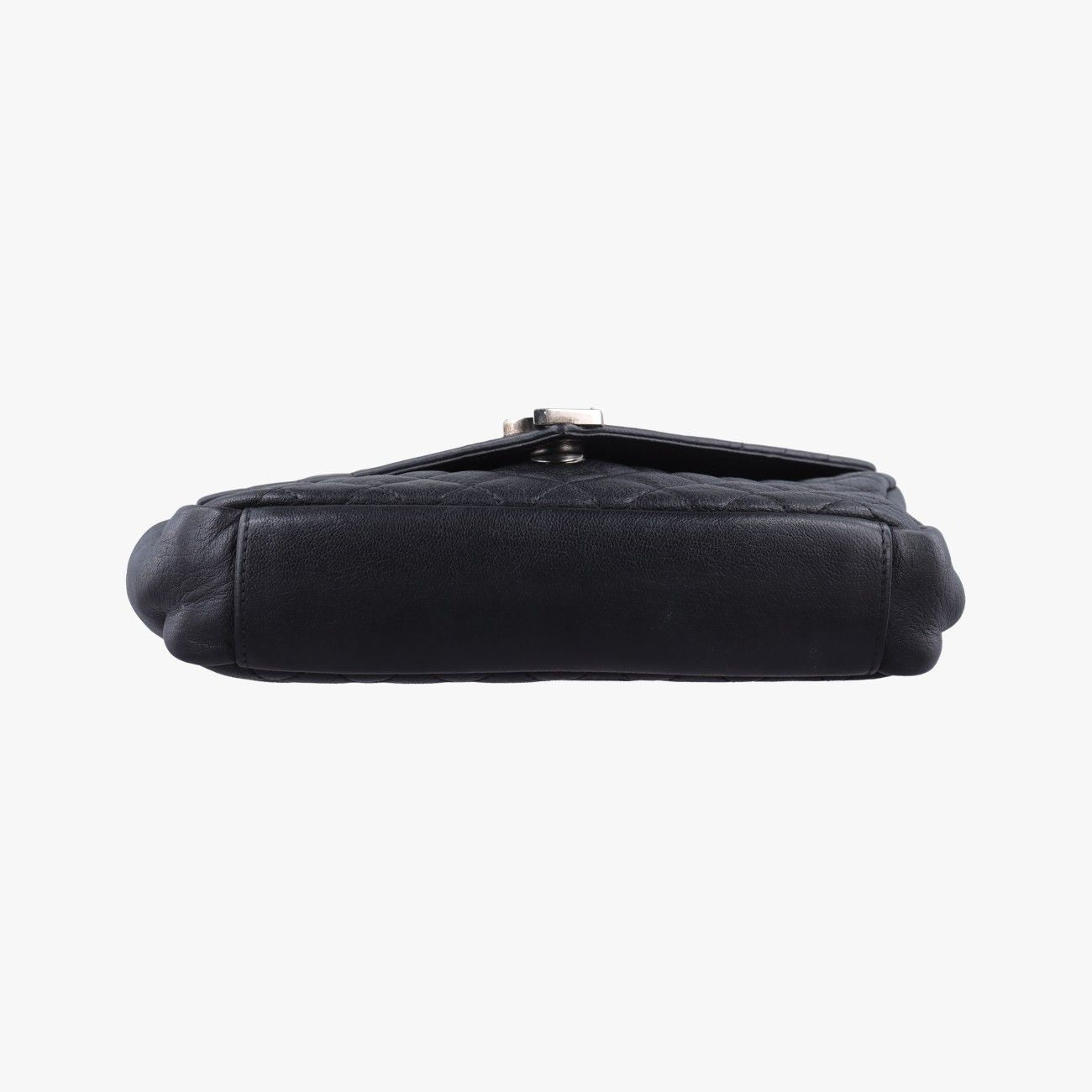 Saint Laurent Envelope Black Leather Shoulder — view 3