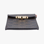 Celine Triomphe Brown Canvas Shoulder — view 3