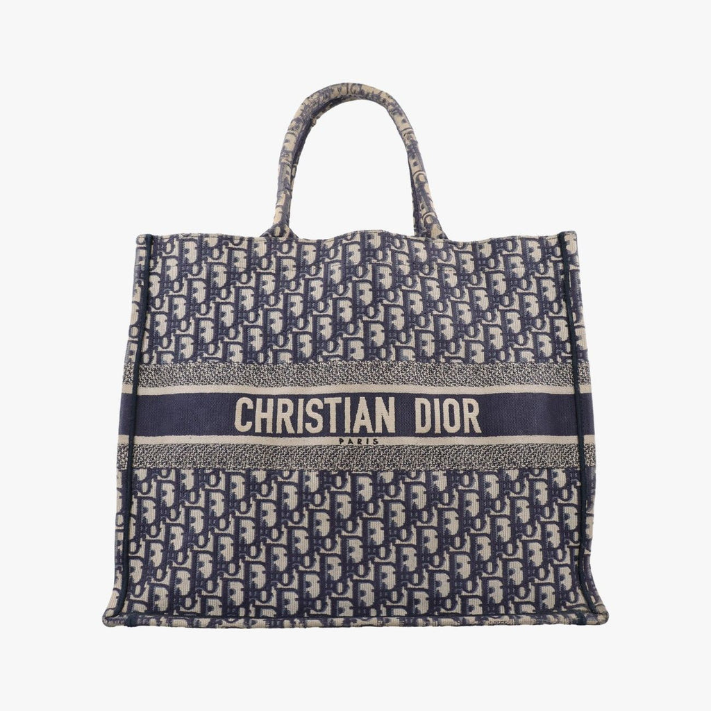 Dior Book Tote Navy Jacquard
