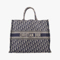 Dior Book Tote Navy Jacquard