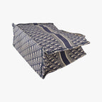 Dior Book Tote Navy Jacquard — view 6