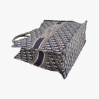 Dior Book Tote Navy Jacquard — view 5