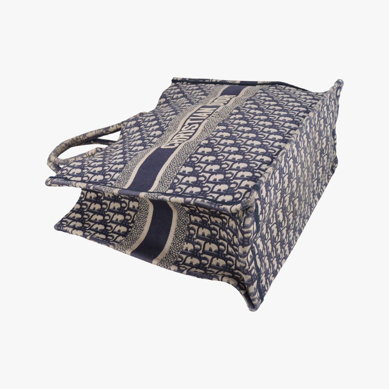 Dior Book Tote Navy Jacquard — view 5