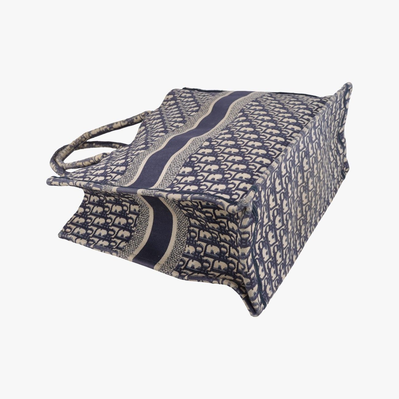 Dior Book Tote Navy Jacquard — view 7
