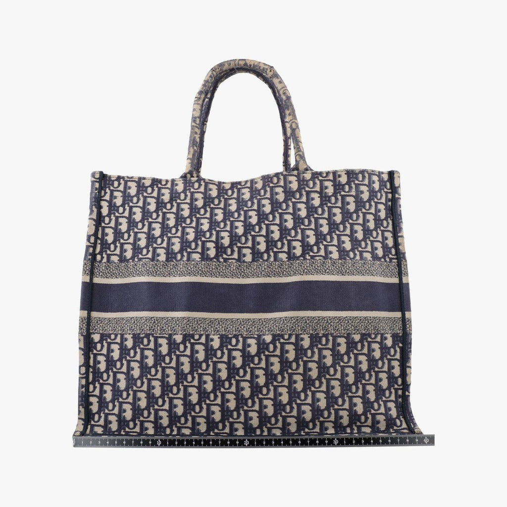 Dior Book Tote Navy Jacquard — view 2