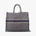 Dior Book Tote Navy Jacquard — view 2