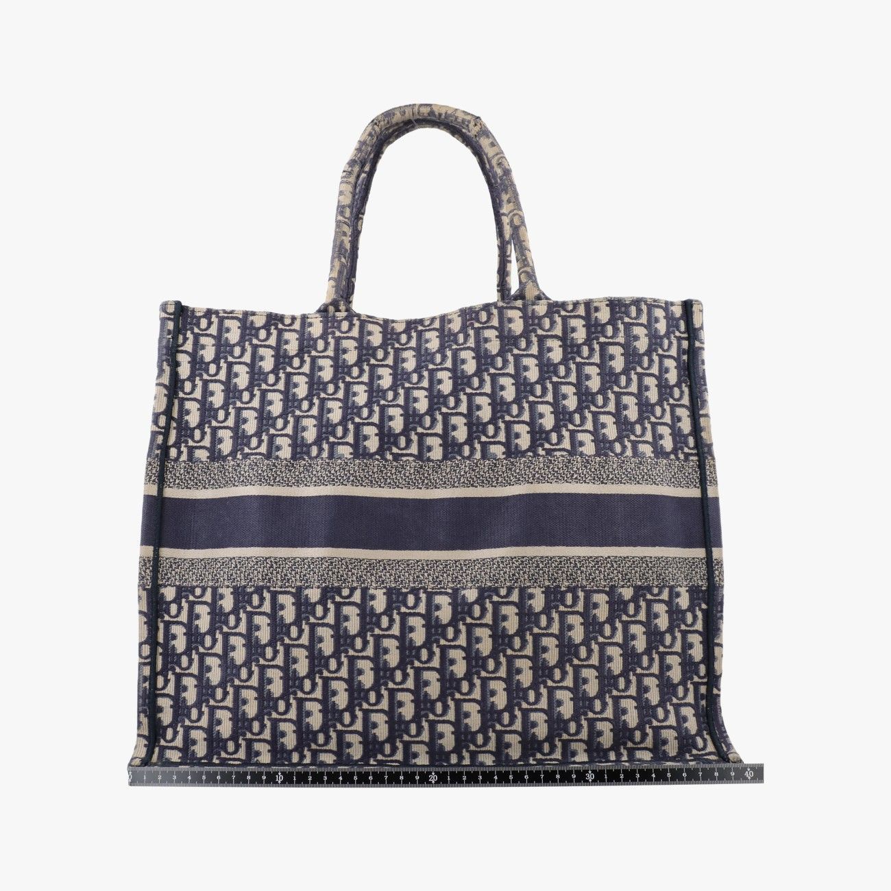 Dior Book Tote Navy Jacquard — view 2