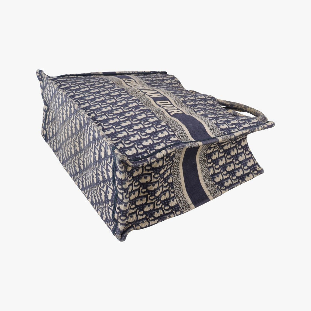 Dior Book Tote Navy Jacquard — view 4