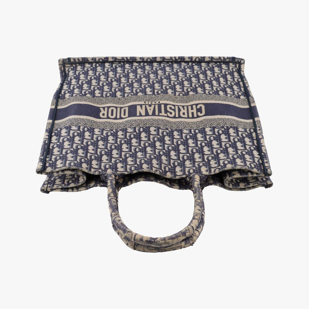 Dior Book Tote Navy Jacquard — view 8