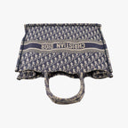 Dior Book Tote Navy Jacquard — view 8