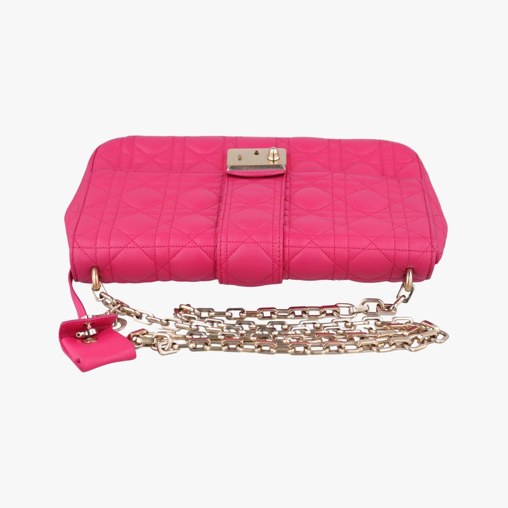 Dior Miss Cannage New Rock Pink Lambskin Shoulder — view 8