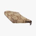 Gucci Jumbo GG Camel Ebony Canvas Leather Shoulder — view 4
