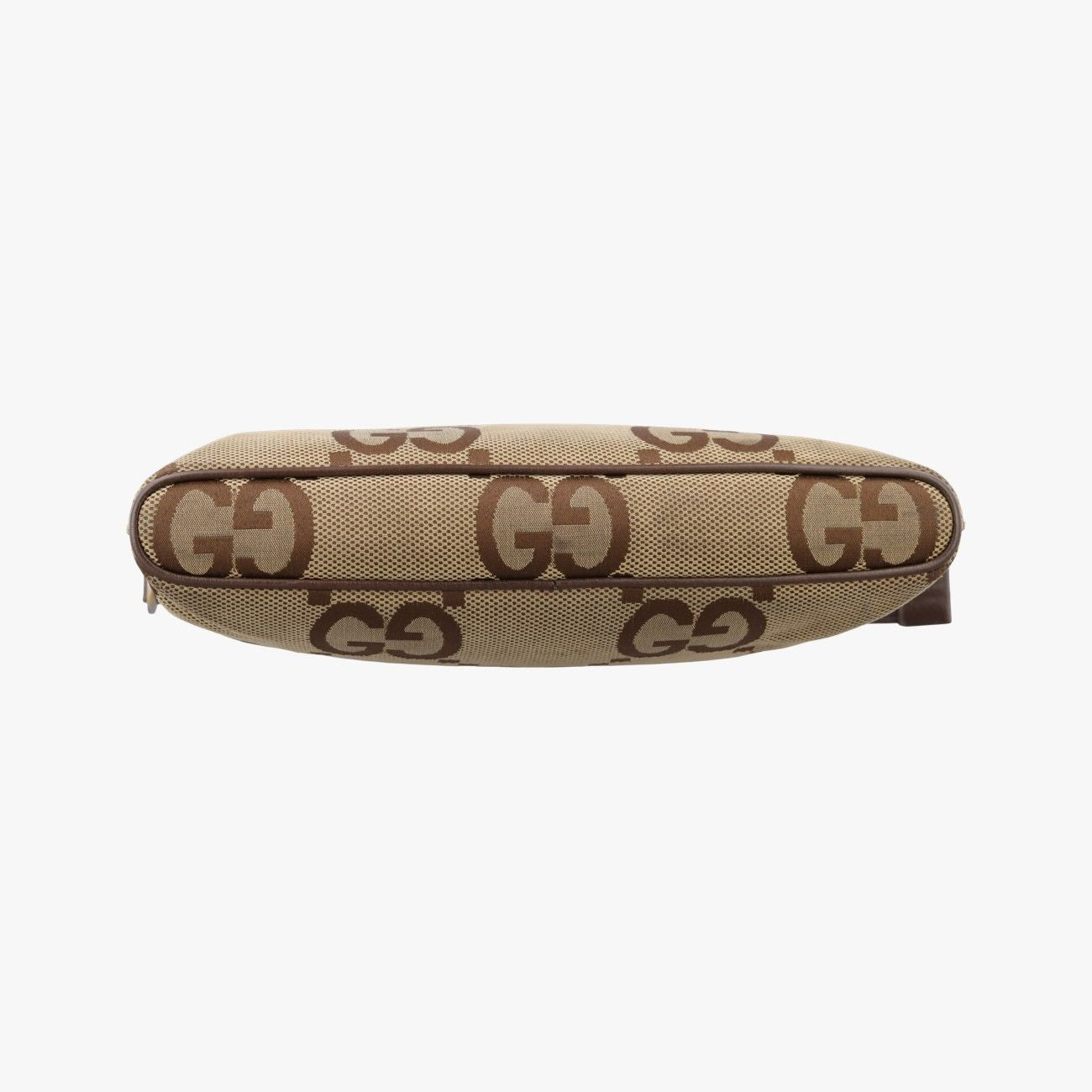 Gucci Jumbo GG Camel Ebony Canvas Leather Shoulder — view 3