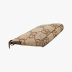 Gucci Jumbo GG Camel Ebony Canvas Leather Shoulder — view 7